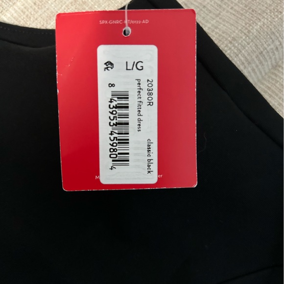 NWT Spanx Perfect Fitted Dress Black Sizes Large and Small - Picture 8 of 8